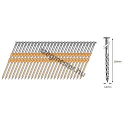 38/130 síktáras csavart gépi szeg 21° (1500 db)