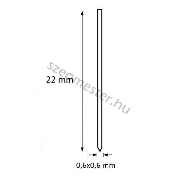 Mini-pin szeg 22mm (10.000db)