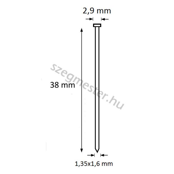 TIP szeg 38mm 20° (2.500db) DeWalt