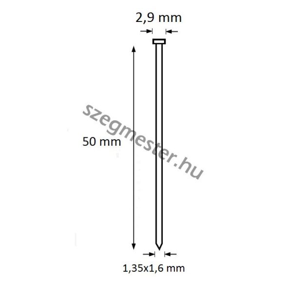 TIP szeg 50mm 20° (2.500db) DeWalt