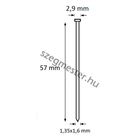 TIP szeg 57mm (2500db)