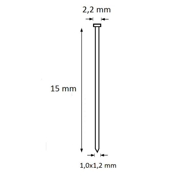 Ti-Pin szeg 15mm (5.000db)