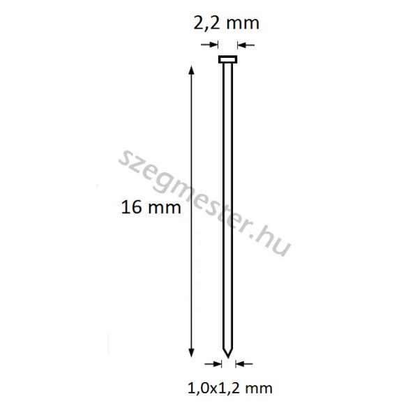 Ti-Pin szeg 16mm (5.000db)