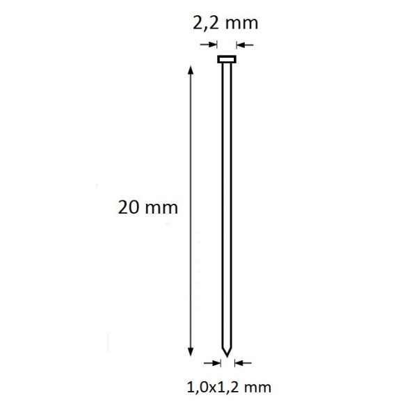 Ti-Pin szeg 20mm (10.000db)
