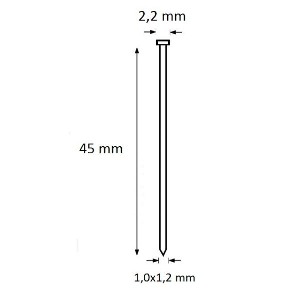 Ti-Pin szeg 45mm (5.000db)