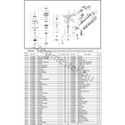 Everwin AFN1565-ST szegező alkatrészei