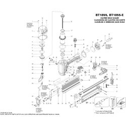 Bostitch BT1855 szegező alkatrészei