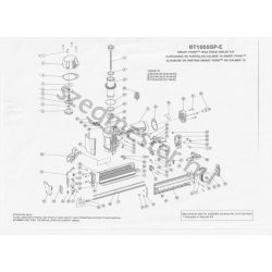 Bostitch BT1855-SP szegező alkatrészei