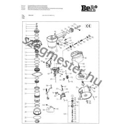 BeA 564 DC szegező alkatrészei