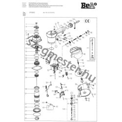 BeA 570 DC szegező alkatrészei