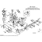 Bostitch DS3522 dobozlezáró alkatrészei