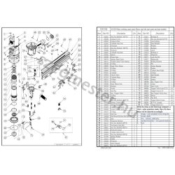 EVERWIN FSN130B szegező alkatrészei