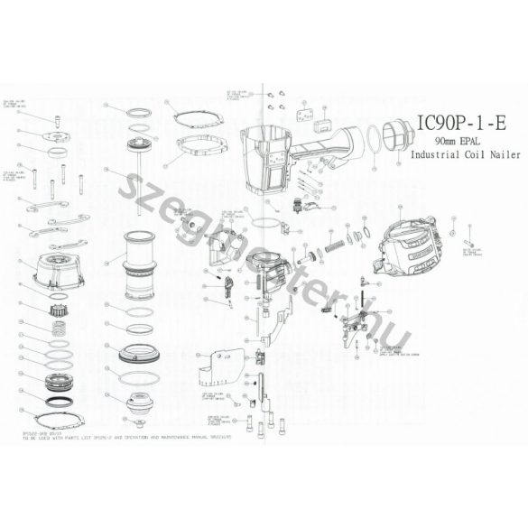 Bostitch IC90P-1-E EPAL szegező alkatrészei