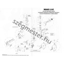 Bostitch N66C-2-E szegező alkatrészei 