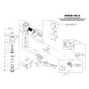 Bostitch N80CB-1ML-E szegező alkatrészei