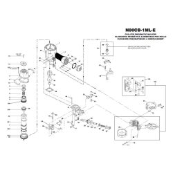 Bostitch N80CB-1ML-E szegező alkatrészei