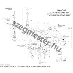 Bostitch N89C-1P-E szegező alkatrészei