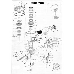 Atro RHC700 szegező alkatrészei 
