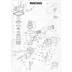 Atro RHC900 szegező alkatrészei
