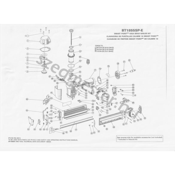 Bostitch BT1855SP-E Ti-Pin szegező