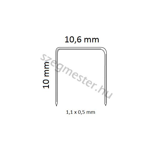 kapocs G/10 (5.000 db) Bostitch