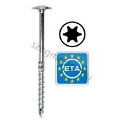 Faszerkezet építő csavar 10x140mm laposfejű ETA TX40 
