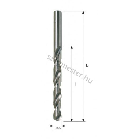 Abraboro Fémfúró szár 8,5x117/75mm