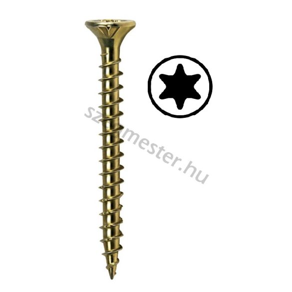 Forgácslap csavar 3,5x25mm (végig menetes) TX20