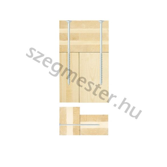 SuperSenkFix Faszerkezet építő csavar 8x160mm laposfejű 3in1 TX40