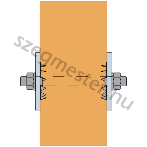 Bulldog tárcsa 75x26mm (C1-75G-B) 
