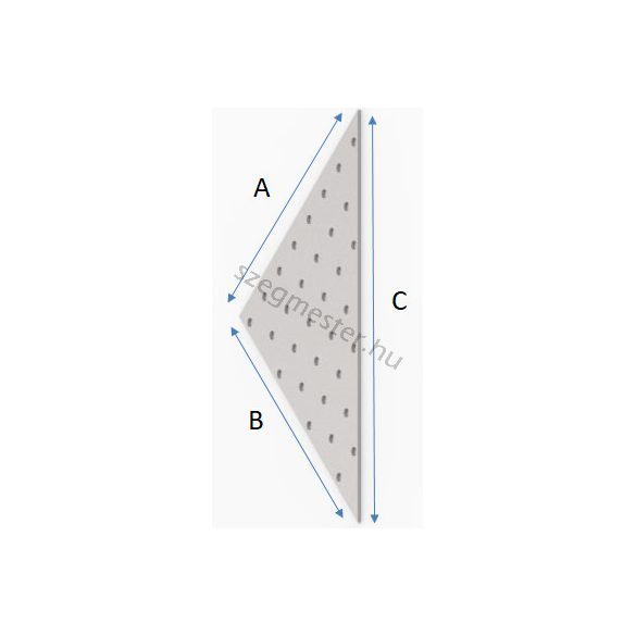 Háromszög vasalat 200x200x2,0