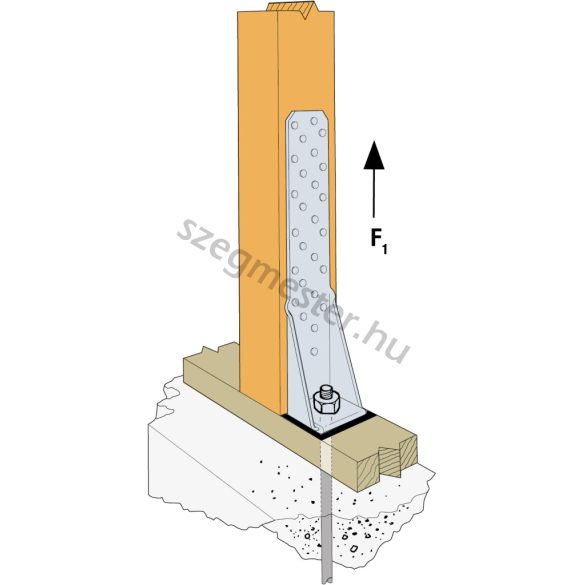 Horgony vasalat 558x60x63mm (HTT22E)