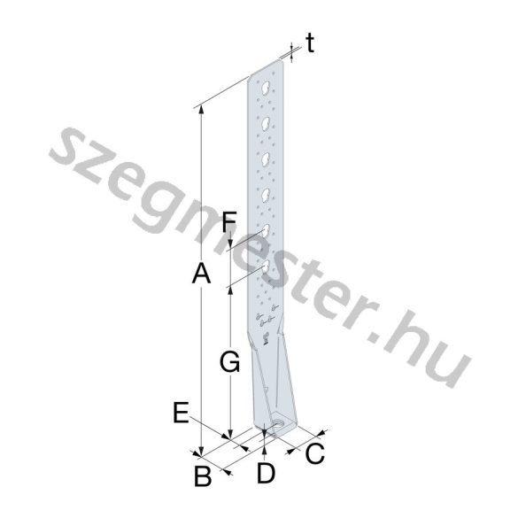 Horgony vasalat 403x56x64x2,8 (HTT5)