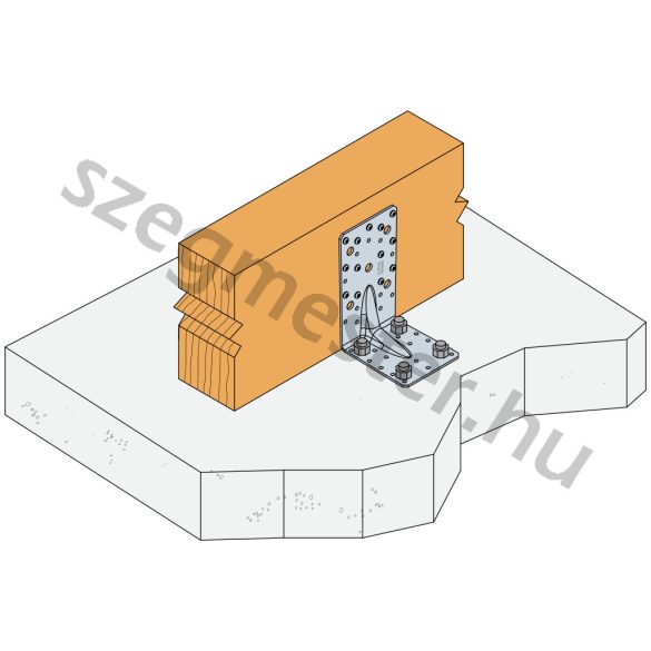 Sarokvas erősített 170x113x95x3,0 (E20/3)