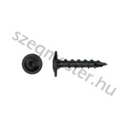 Vasalat rögzítő csavar FEKETE 8x40 mm Laposfejű TX40