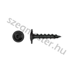 Vasalat rögzítő csavar FEKETE 8x60 mm Laposfejű TX40